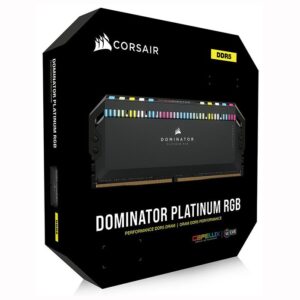 رم دسکتاپ DDR5 دو کاناله 6200 مگاهرتز کورسیر مدل Dominator Platinum RGB ظرفیت 32 گیگابایت