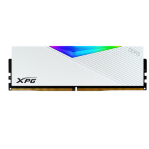 رم کامپیوتر DDR5 دو کاناله 5200 مگاهرتز CL38 ای دیتا ایکس پی جی مدل LANCER RGB WHITE DRAM MODULE ظرفیت 32 گیگابایت
